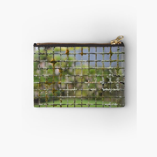 Item preview, Moss and Lichen Covered Metal Wire Fence designed and sold by MiraNadaPrints.