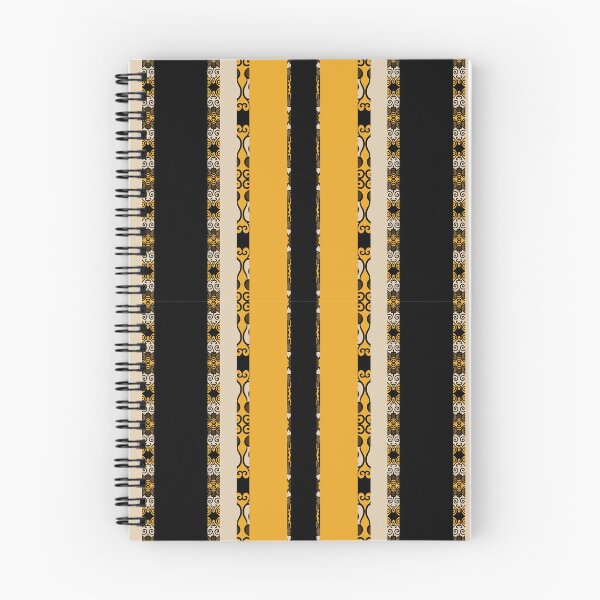 Item preview, Ochre Splinters – African pattern with black, gold and beige stripes designed and sold by Chamalion.