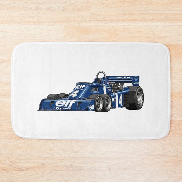 Item preview, 1976 Tyrrell P34 Six Wheeler Vintage F1 Grand Prix Racing Car Illustration designed and sold by Motorline44.
