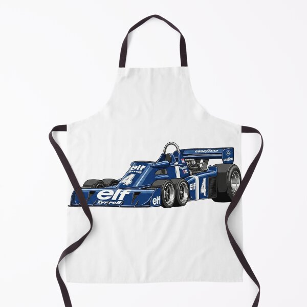Item preview, 1976 Tyrrell P34 Six Wheeler Vintage F1 Grand Prix Racing Car Illustration designed and sold by Motorline44.