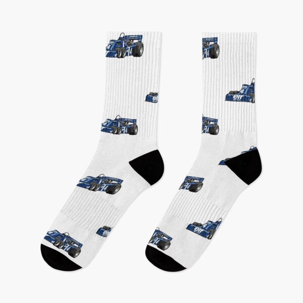 Item preview, 1976 Tyrrell P34 Six Wheeler Vintage F1 Grand Prix Racing Car Illustration designed and sold by Motorline44.