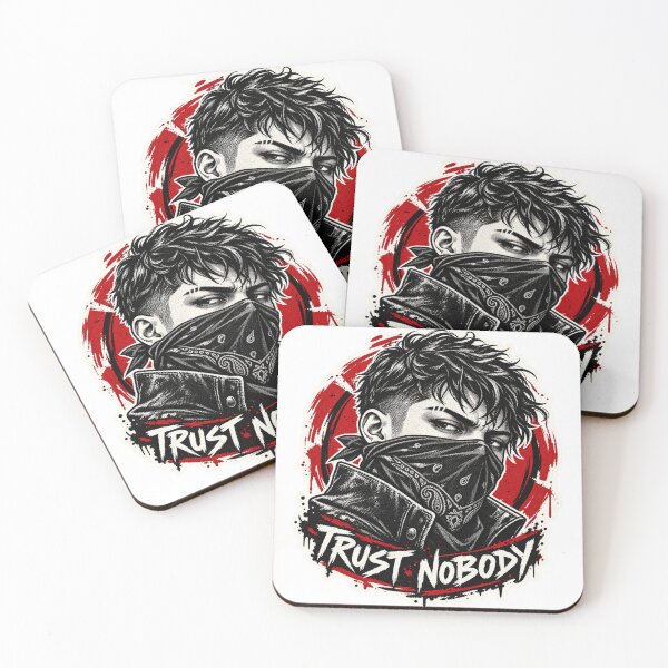Item preview, Trust Nobody Masked Outlaw Graffiti designed and sold by PixelPaw Prints.