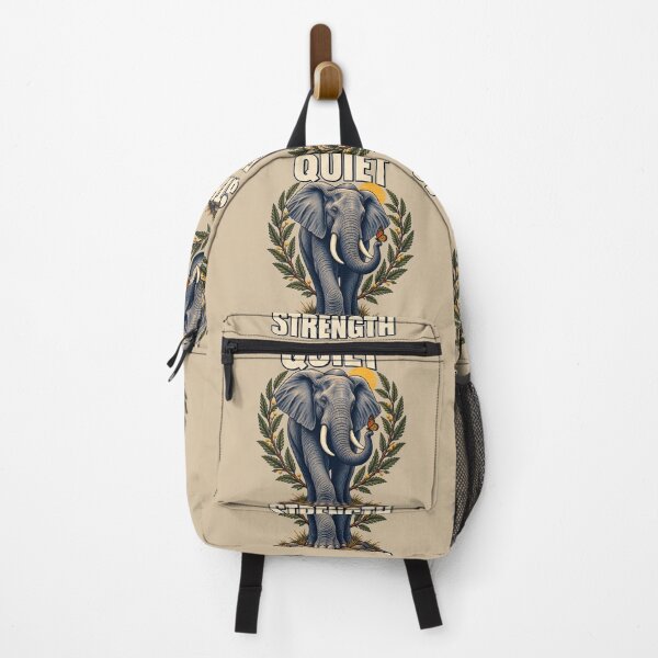 Item preview, Quiet Strength – Majestic Elephant and Butterfly designed and sold by VioVibe.