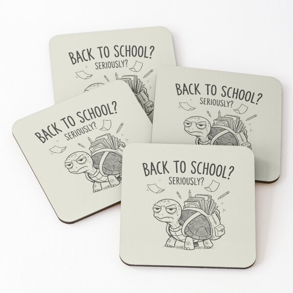 Item preview, Back to School Seriously Grumpy Turtle Funny Student designed and sold by andromeda-redd.