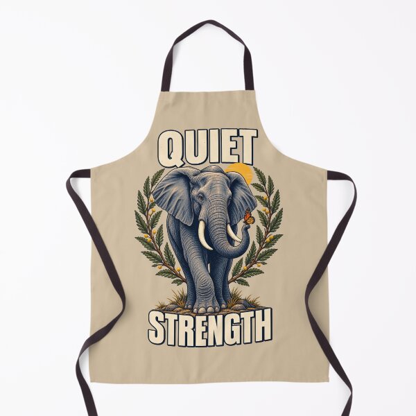 Item preview, Quiet Strength – Majestic Elephant and Butterfly designed and sold by VioVibe.