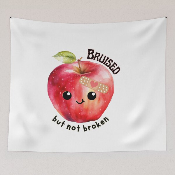 Item preview, Cute Red Apple with Bandage  designed and sold by SunandShade.