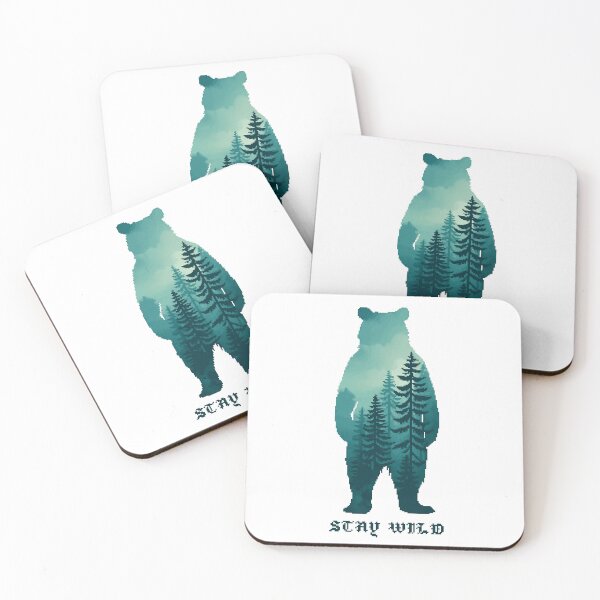 Item preview, Wild Forest Bear Grizzly Pixel Art {PIXELCORE} designed and sold by PIXELCORE-TEE.