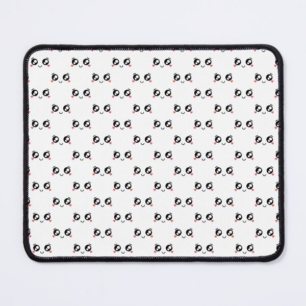 Item preview, Cute kawaii smiling heart cheeks face pattern designed and sold by BlushyPrint.
