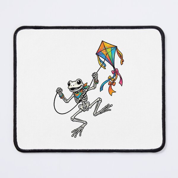 Item preview, Frog Skeleton Kite Flying designed and sold by StickVerse by Owais.