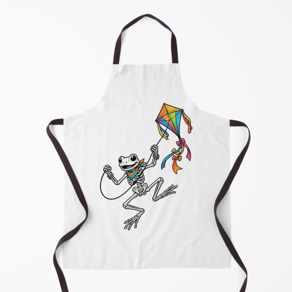 Item preview, Frog Skeleton Kite Flying designed and sold by StickVerse by Owais.