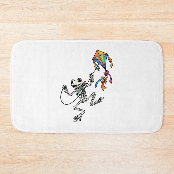 Item preview, Frog Skeleton Kite Flying designed and sold by StickVerse by Owais.