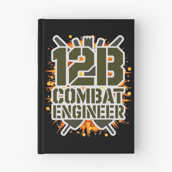 Item preview, 12B Combat Engineer — Classic Military Stencil Shovel Emblem U.S. Army MOS Graphic White Outline Explosion designed and sold by GFamilyC.