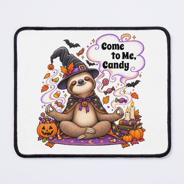 Item preview, Come to Me, Candy – Meditating Witch Sloth Halloween Design designed and sold by Buli89.
