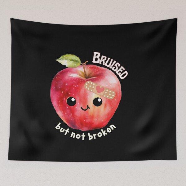 Item preview, Cute Red Apple with Bandage designed and sold by SunandShade.
