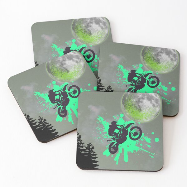 Item preview, Motocross Dirt Bike Rider Under The Moon designed and sold by PetruArtDesigns.