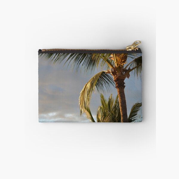 Item preview, Sunlit Coconut Palm Tree Against Twilight Sky designed and sold by MiraNadaPrints.