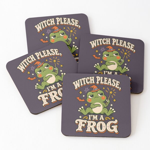 Item preview, Witch Please, I’m a Frog – Sarcastic Halloween Frog designed and sold by  MAD's Recreation Studio.