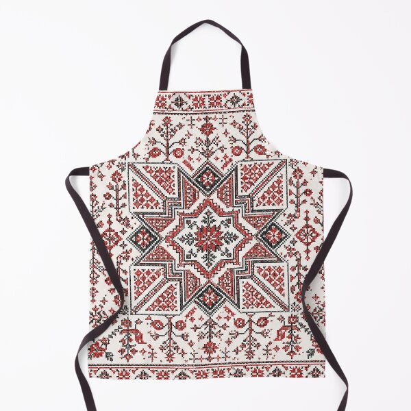 Item preview, Palestinian Embroidery Pattern – Red Floral Tatreez Heritage Design designed and sold by BrainCurves.