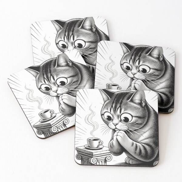 Item preview, Coffee cat designed and sold by Meg_S_meG.