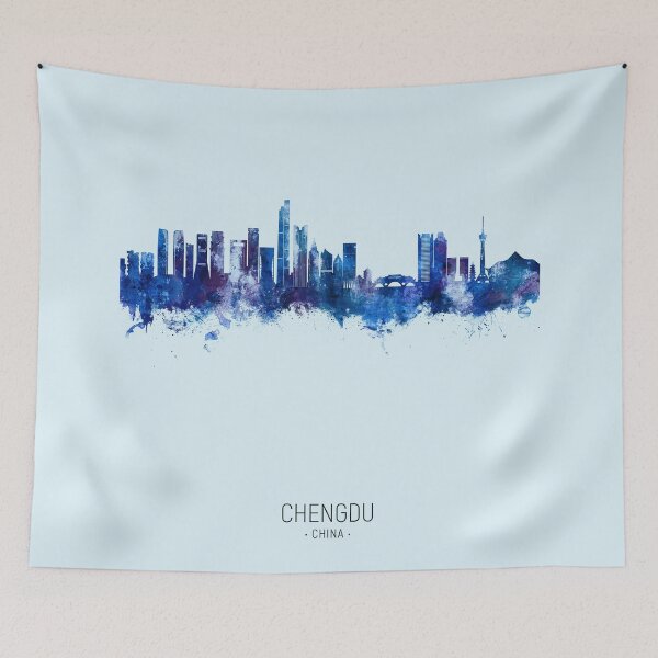 Item preview, Chengdu China Skyline designed and sold by ArtPrints.