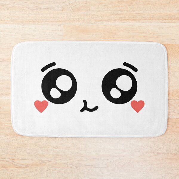 Item preview, Sweet kawaii smiling heart cheeks face designed and sold by BlushyPrint.
