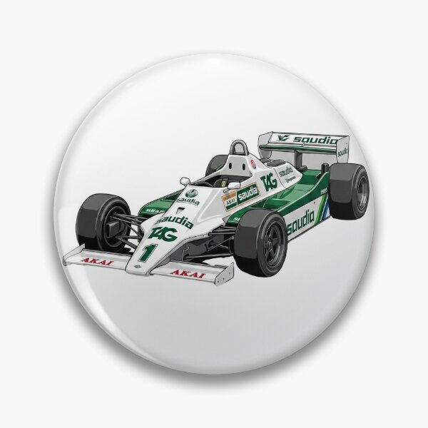 Item preview, 1979 Williams FW07 Clay Regazzoni Alan Jones Vintage F1 Racing Car Illustration designed and sold by Motorline44.