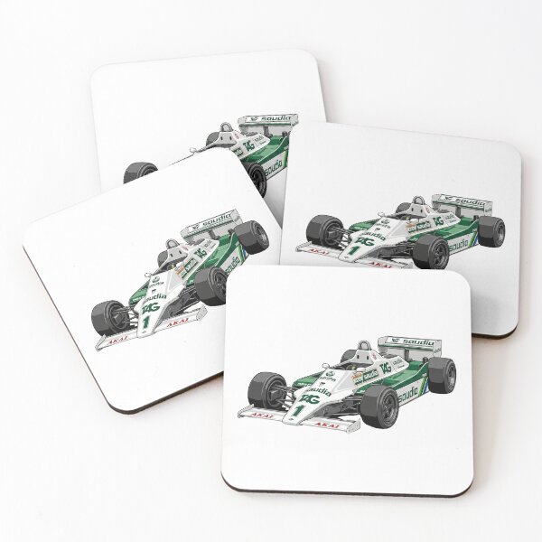 Item preview, 1979 Williams FW07 Clay Regazzoni Alan Jones Vintage F1 Racing Car Illustration designed and sold by Motorline44.