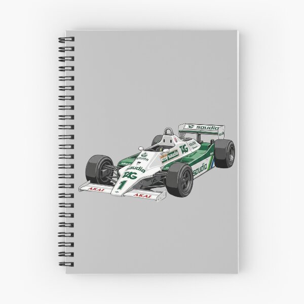 Item preview, 1979 Williams FW07 Clay Regazzoni Alan Jones Vintage F1 Racing Car Illustration designed and sold by Motorline44.