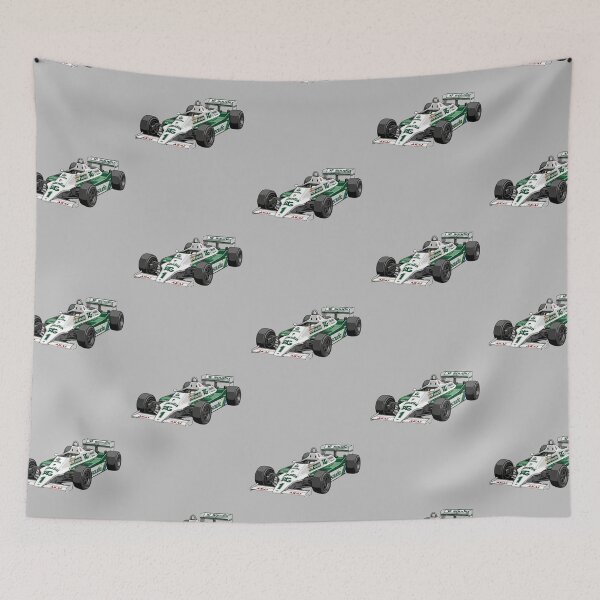Item preview, 1979 Williams FW07 Clay Regazzoni Alan Jones Vintage F1 Racing Car Illustration designed and sold by Motorline44.