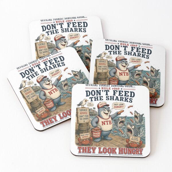 Item preview, Official Tourist Survival Guide - They Look Hungry designed and sold by Pepper's Ink & Stitch.
