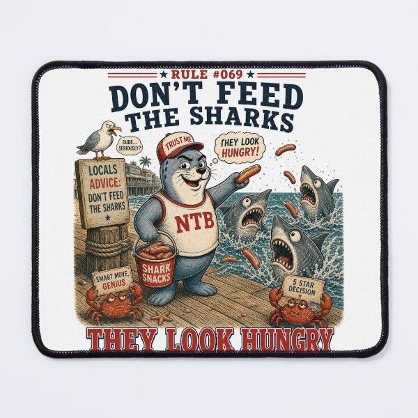 Item preview, Official Tourist Survival Guide - They Look Hungry designed and sold by Pepper's Ink & Stitch.