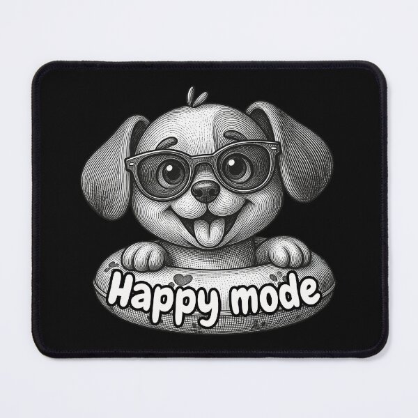 Item preview, Happy Mode Dog -Cool Puppy Vibes designed and sold by OLYUS.