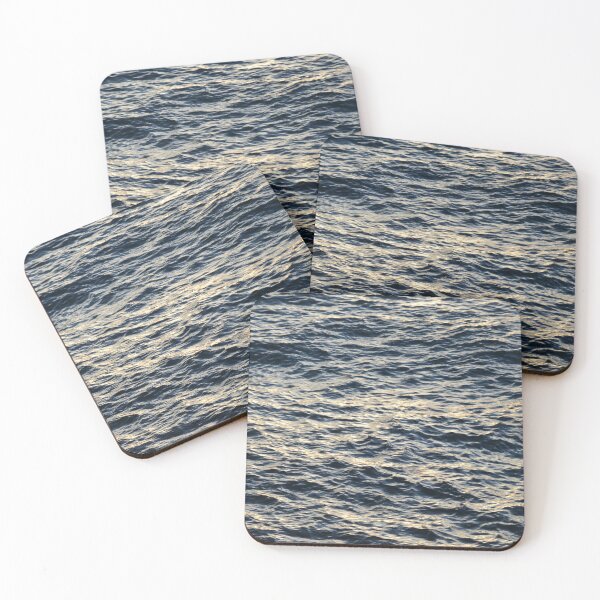 Item preview, Golden Sunlight Glinting on Dark Ocean Water designed and sold by MiraNadaPrints.