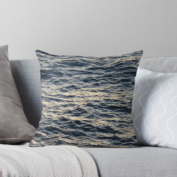 Item preview, Golden Sunlight Glinting on Dark Ocean Water designed and sold by MiraNadaPrints.