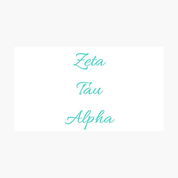 Artikelvorschau, Zeta Tau Alpha entworfen und verkauft von pinklemongraphics.