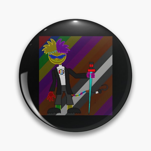 Item preview, Colorful Cartoon Character with Sword and Gradient Background designed and sold by Fibi-studio.
