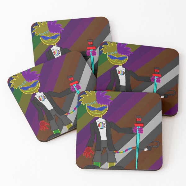 Item preview, Colorful Cartoon Character with Sword and Gradient Background designed and sold by Fibi-studio.