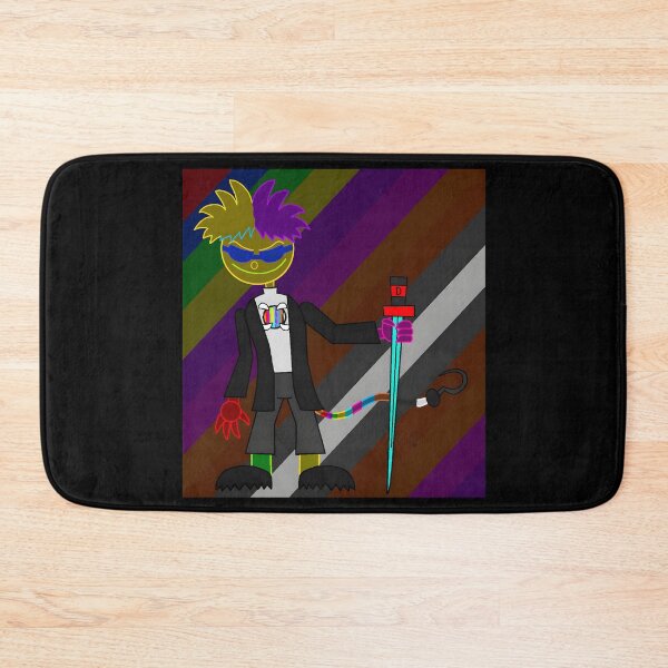 Item preview, Colorful Cartoon Character with Sword and Gradient Background designed and sold by Fibi-studio.