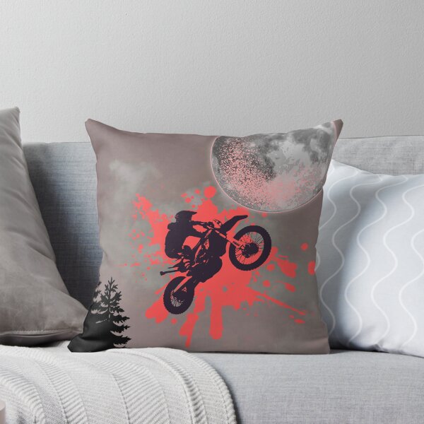 Item preview, Motocross Dirt Bike Rider Under The Moon designed and sold by PetruArtDesigns.