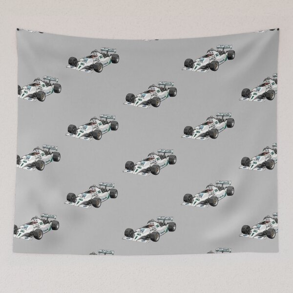 Item preview, 1980 Williams FW07B Alan Jones World Champion F1 Racing Car Illustration designed and sold by Motorline44.
