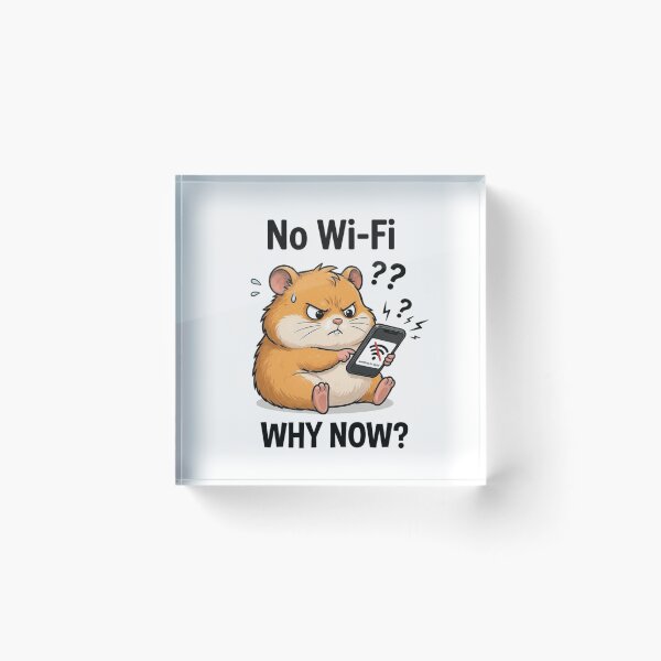 Item preview, Angry Hamster Meme: No Wi-Fi Signal Funny Phone Moment designed and sold by Kiinaaa.
