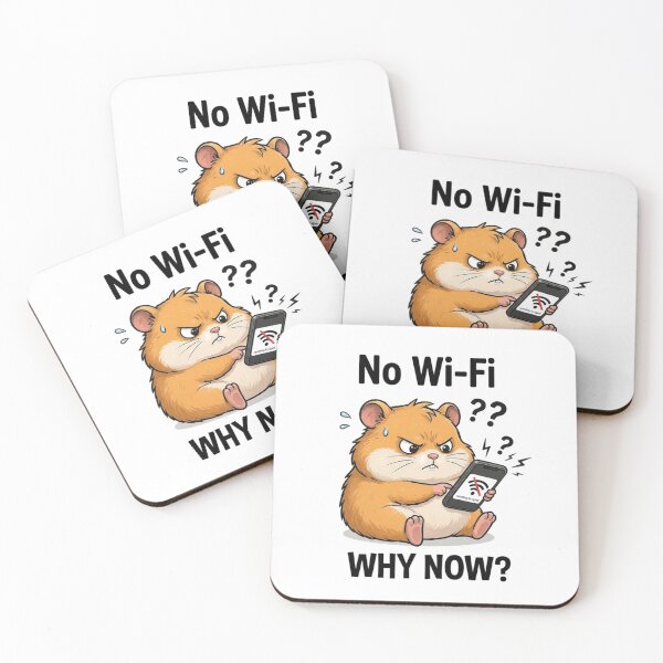 Item preview, Angry Hamster Meme: No Wi-Fi Signal Funny Phone Moment designed and sold by Kiinaaa.