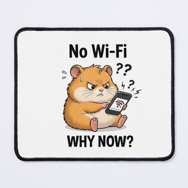 Item preview, Angry Hamster Meme: No Wi-Fi Signal Funny Phone Moment designed and sold by Kiinaaa.