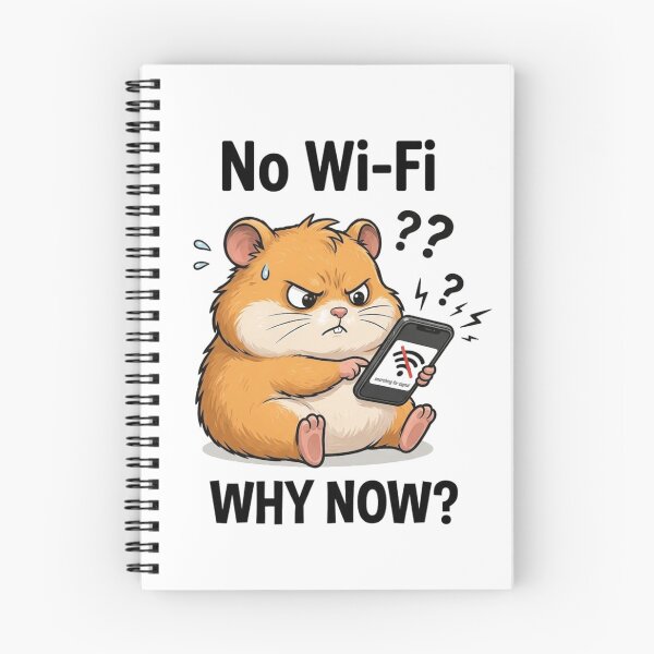 Item preview, Angry Hamster Meme: No Wi-Fi Signal Funny Phone Moment designed and sold by Kiinaaa.