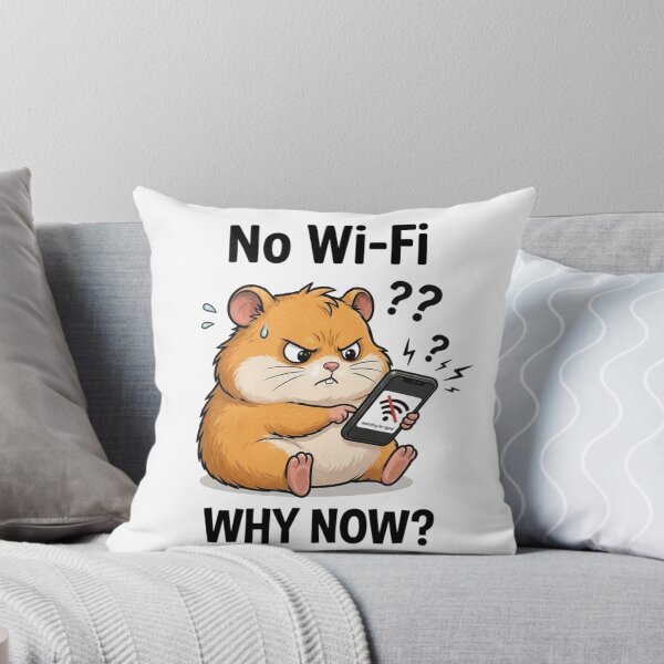 Item preview, Angry Hamster Meme: No Wi-Fi Signal Funny Phone Moment designed and sold by Kiinaaa.