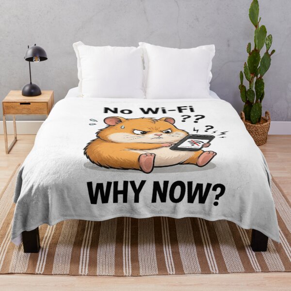 Item preview, Angry Hamster Meme: No Wi-Fi Signal Funny Phone Moment designed and sold by Kiinaaa.