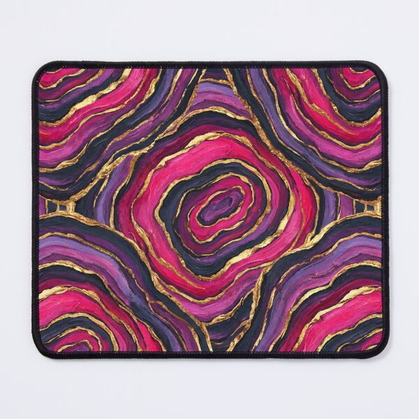 Item preview, Vibrant Magenta Painted Agate Abstract designed and sold by arteresting-art.