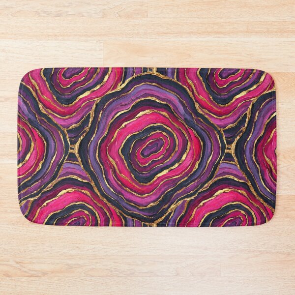 Item preview, Vibrant Magenta Painted Agate Abstract designed and sold by arteresting-art.