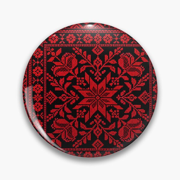Item preview, Palestinian Tatreez Pattern – Geometric Floral Heritage Embroidery designed and sold by BrainCurves.