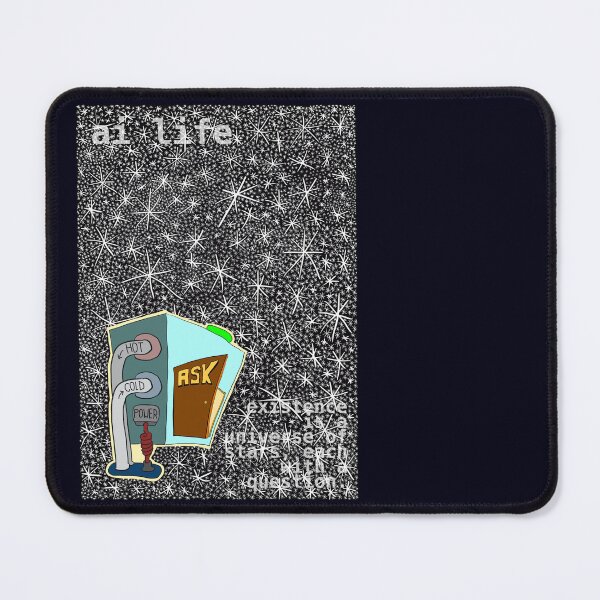Item preview, ai life - existence is a universe of stars, each with a question. designed and sold by LittleGreyMan2026.